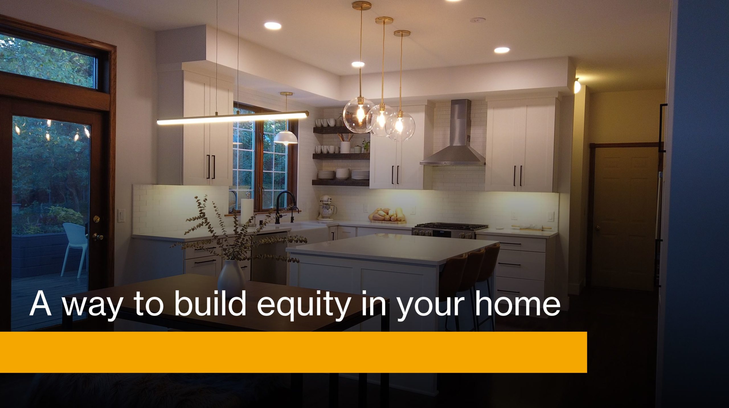 A way to build equity in your home